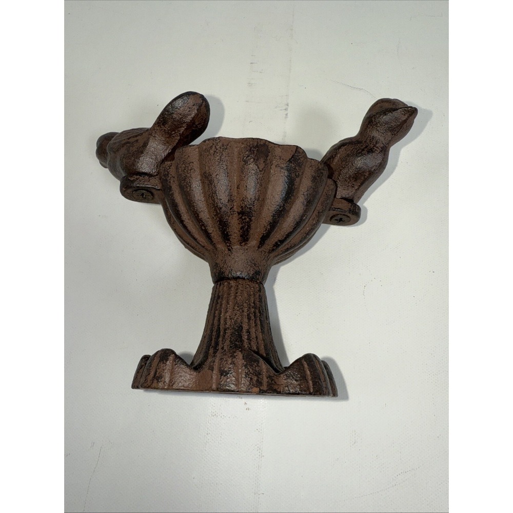 Cast Iron Bird Bath Feeder Trinket Dish Ring Holder Statue Figurine Vintage 4" T - Picture 8 of 8